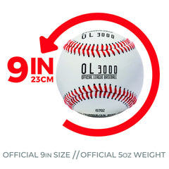 Franklin Sports double cushioned cork core baseball boosts durability during drills.