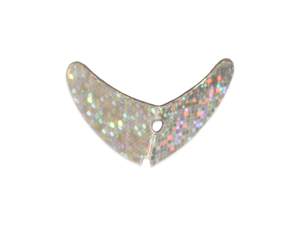 Franklin Sports Mack's Lure Smile Blade 5-Pack front view showing sparkly blades