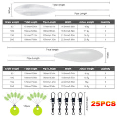 Sinking floats (4pcs) from the Free FISHER kit
