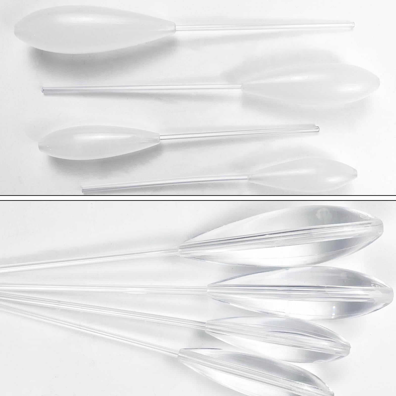 Rubber bobber stoppers (12pcs) included in the kit