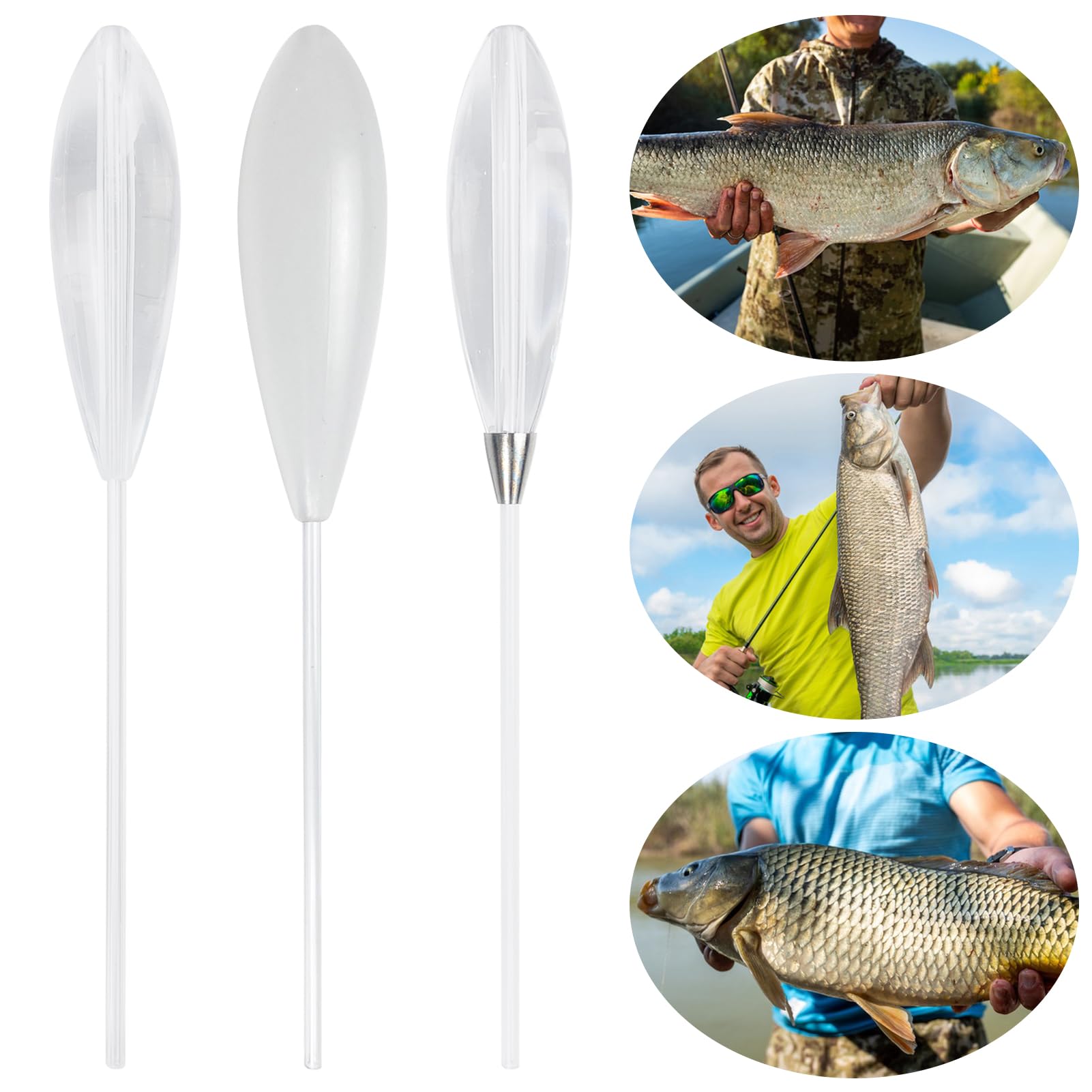 Rubber bobber stoppers and swivels snaps included in the kit