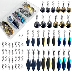 Free Fisher 61Pcs Spinner Blades Tail Kit – package front view