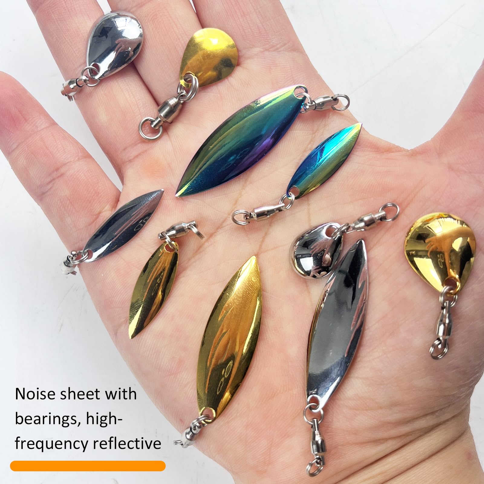 Free Fisher 61Pcs Spinner Blades Tail Kit – four sizes available