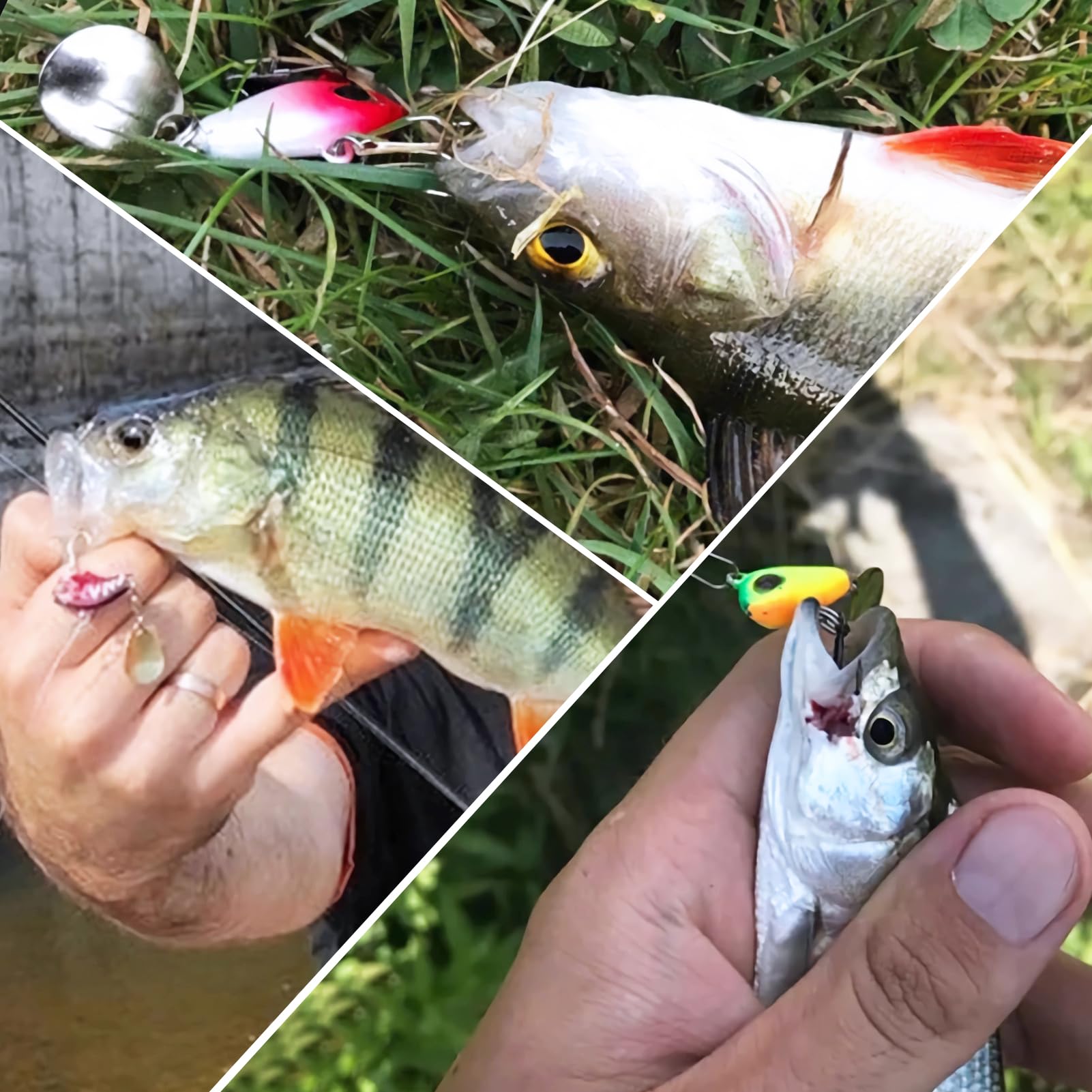 Free Fisher 61Pcs Spinner Blades Tail Kit – compatible with various lures
