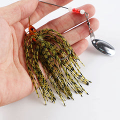 Shallow water fishing with spinner baits for bass