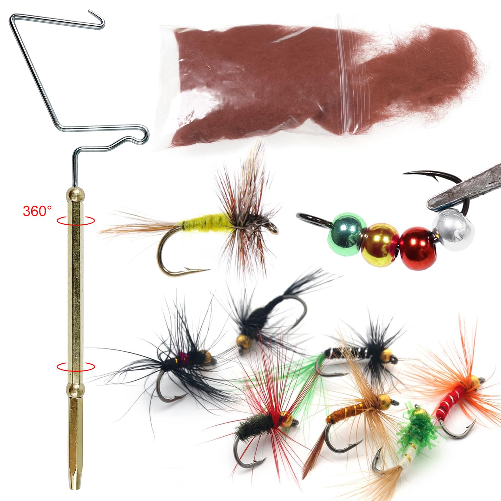 FREE FISHER dubbing 6pcs detail highlights material texture for fly variety