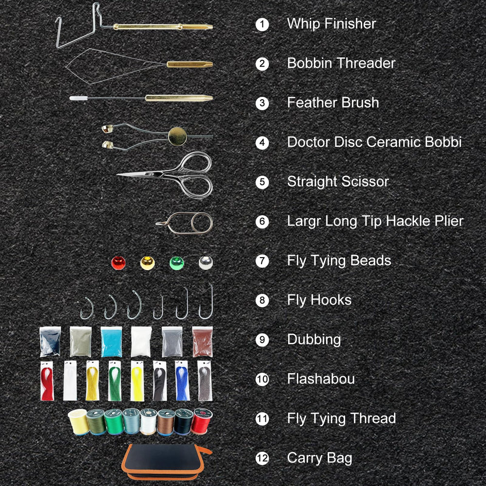FREE FISHER flashabou 8pcs close-up with sparkle for eye-catching flies