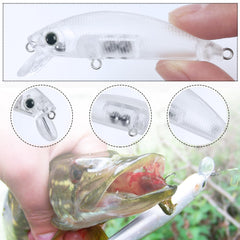 10 styles of lure blanks included in kit