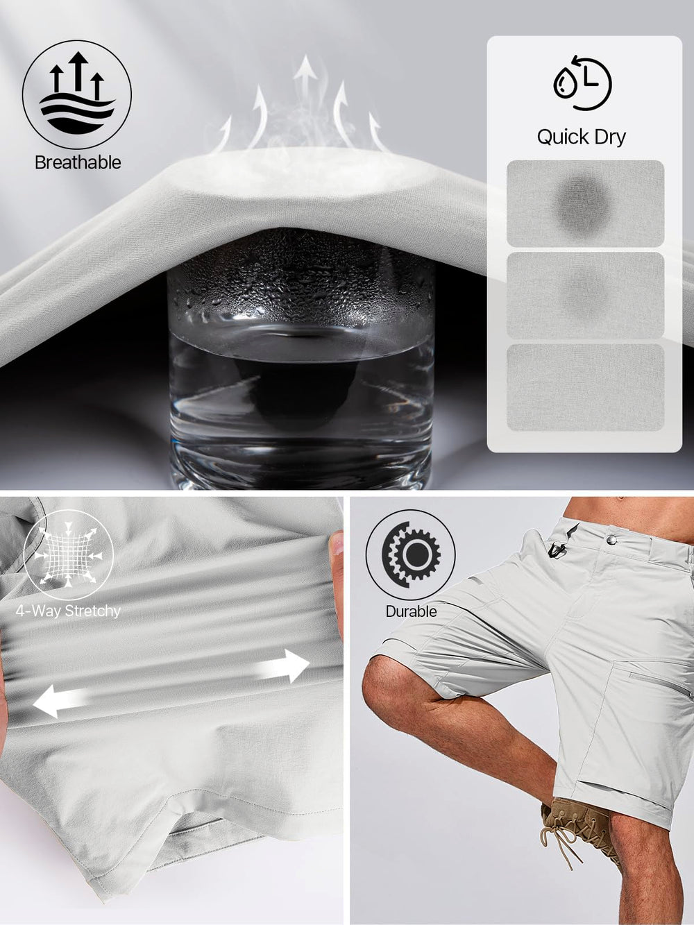Free Soldier shorts with YKK zipper closure ensures reliable operation.