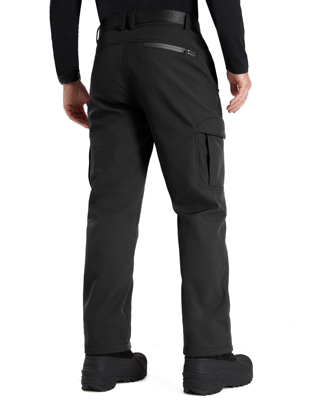 FREE SOLDIER fleece-lined pants inside view emphasizes warmth for outdoor comfort
