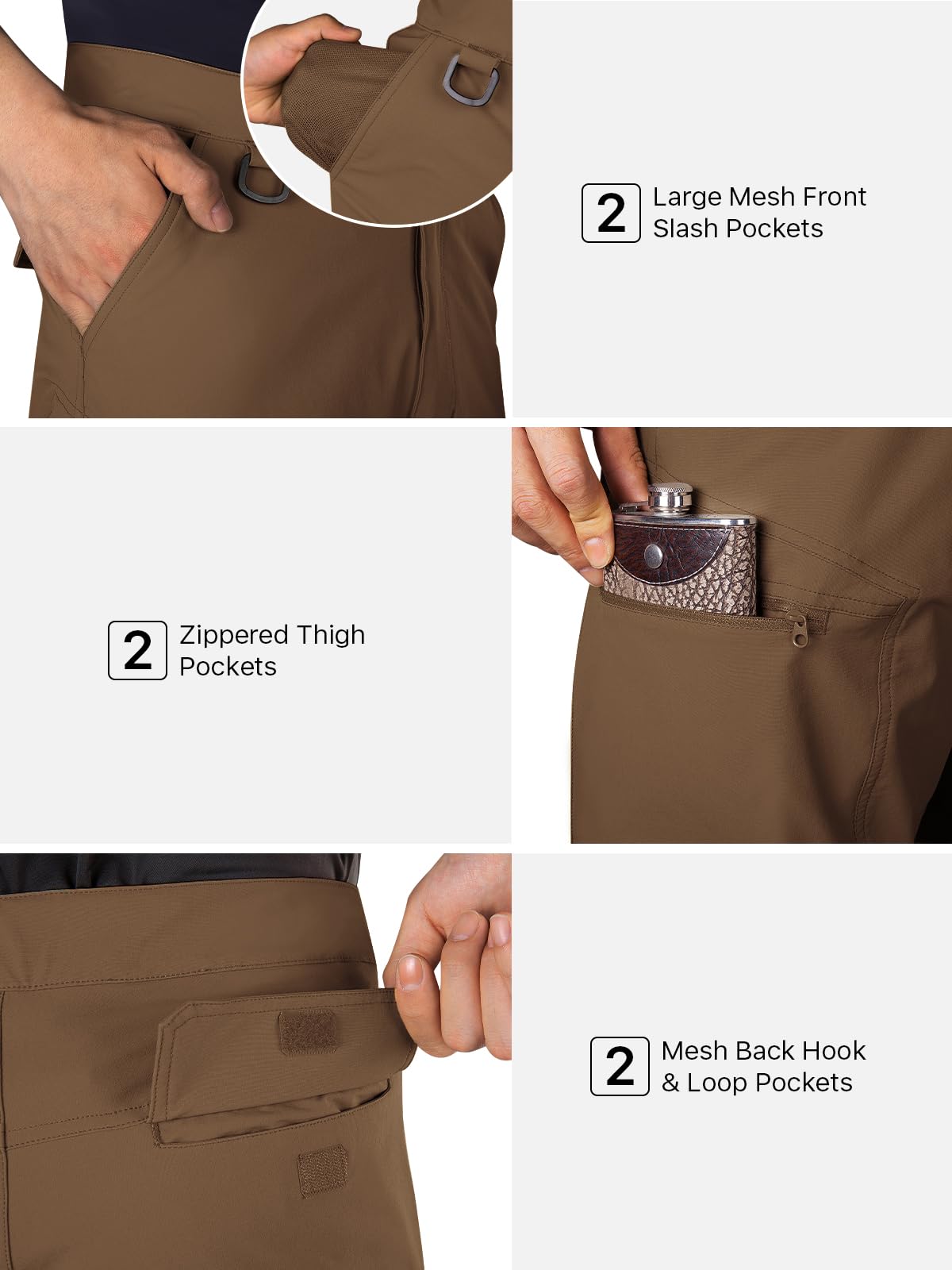 FREE SOLDIER lightweight breathable material close-up suggests all-day comfort