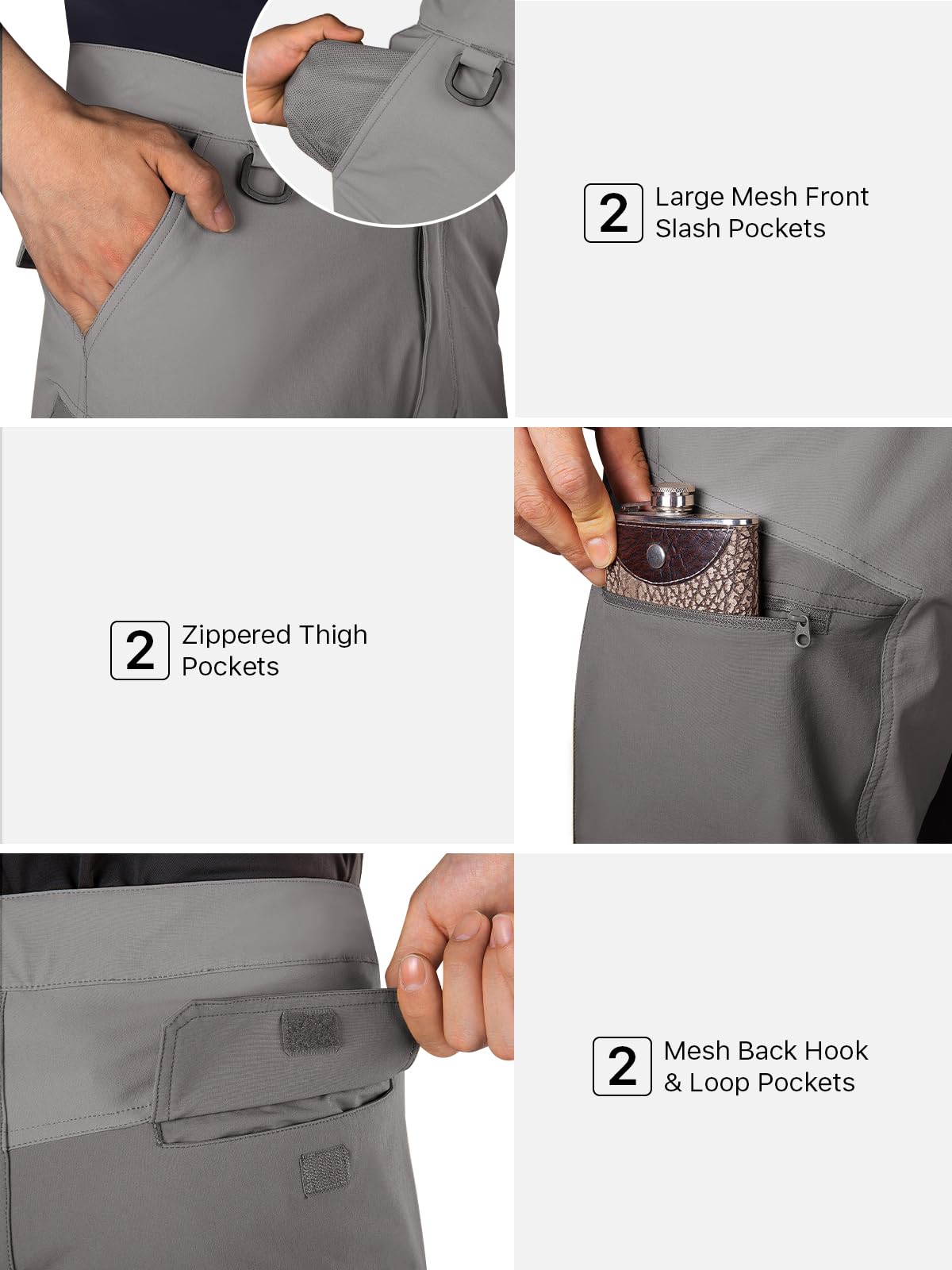 FREE SOLDIER shorts multiple pockets for easy gear access.