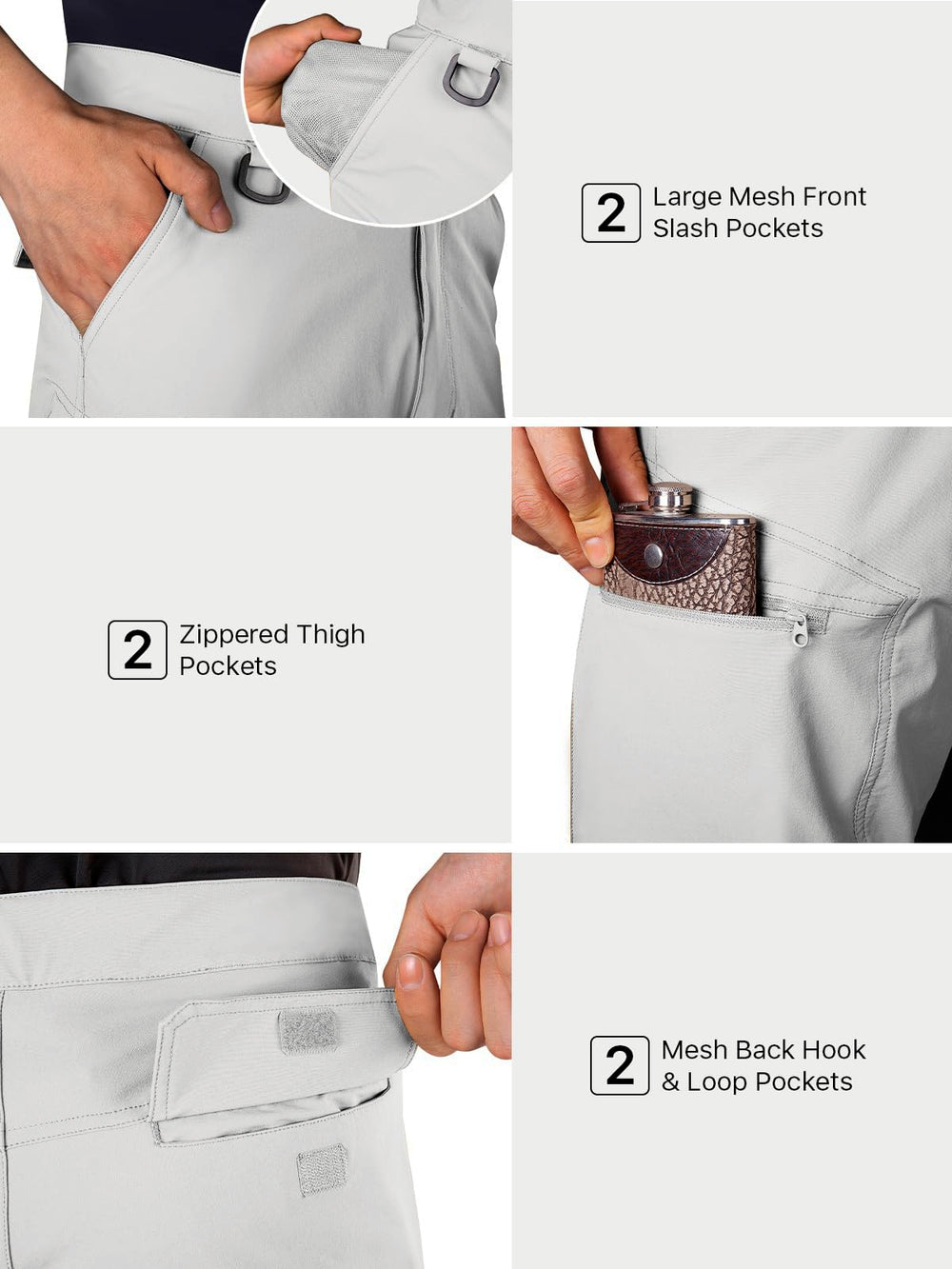 Free Soldier shorts mesh front pockets provide breathable storage for essentials