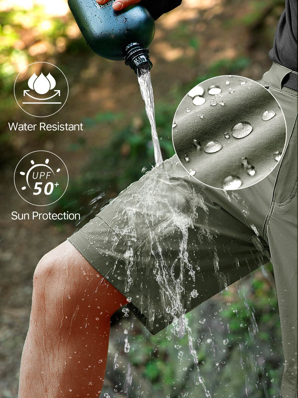 FREE SOLDIER shorts with UPF 50+ protection for sunny trail days