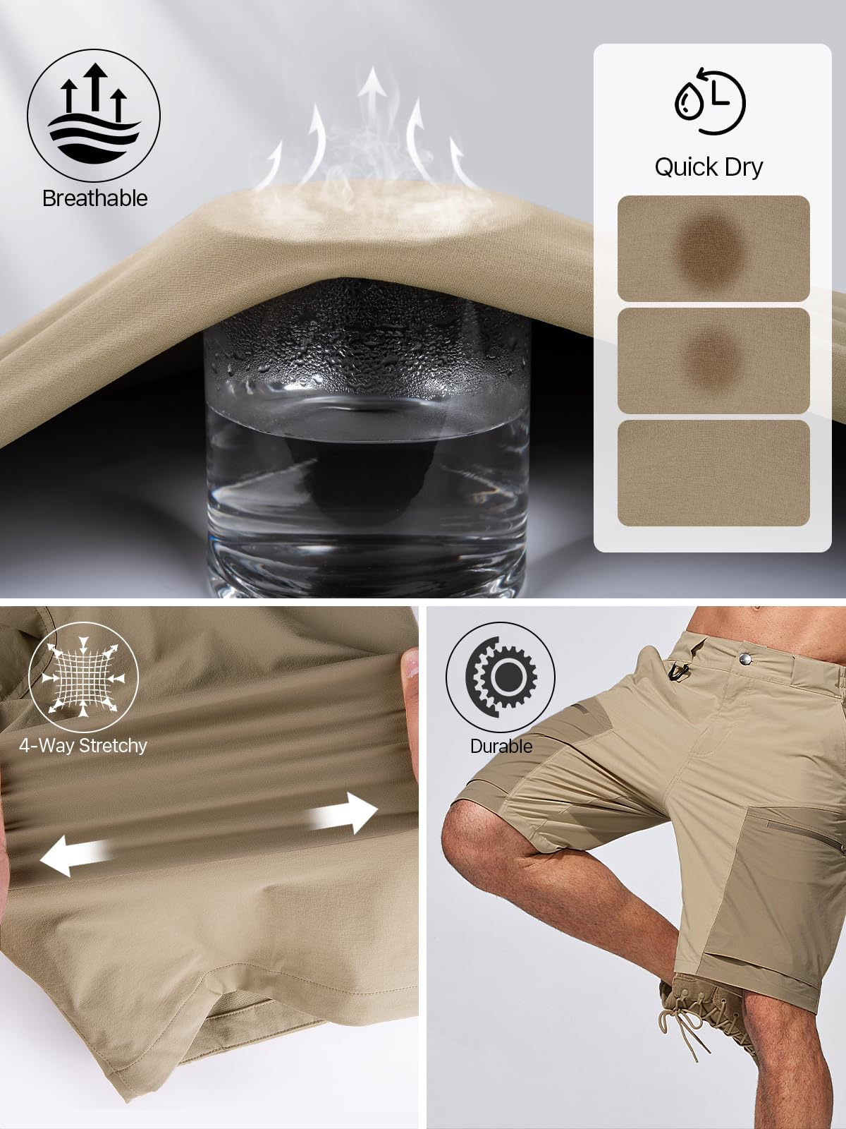 Free Soldier shorts with water-repellent finish and UV protection for sunny adventures