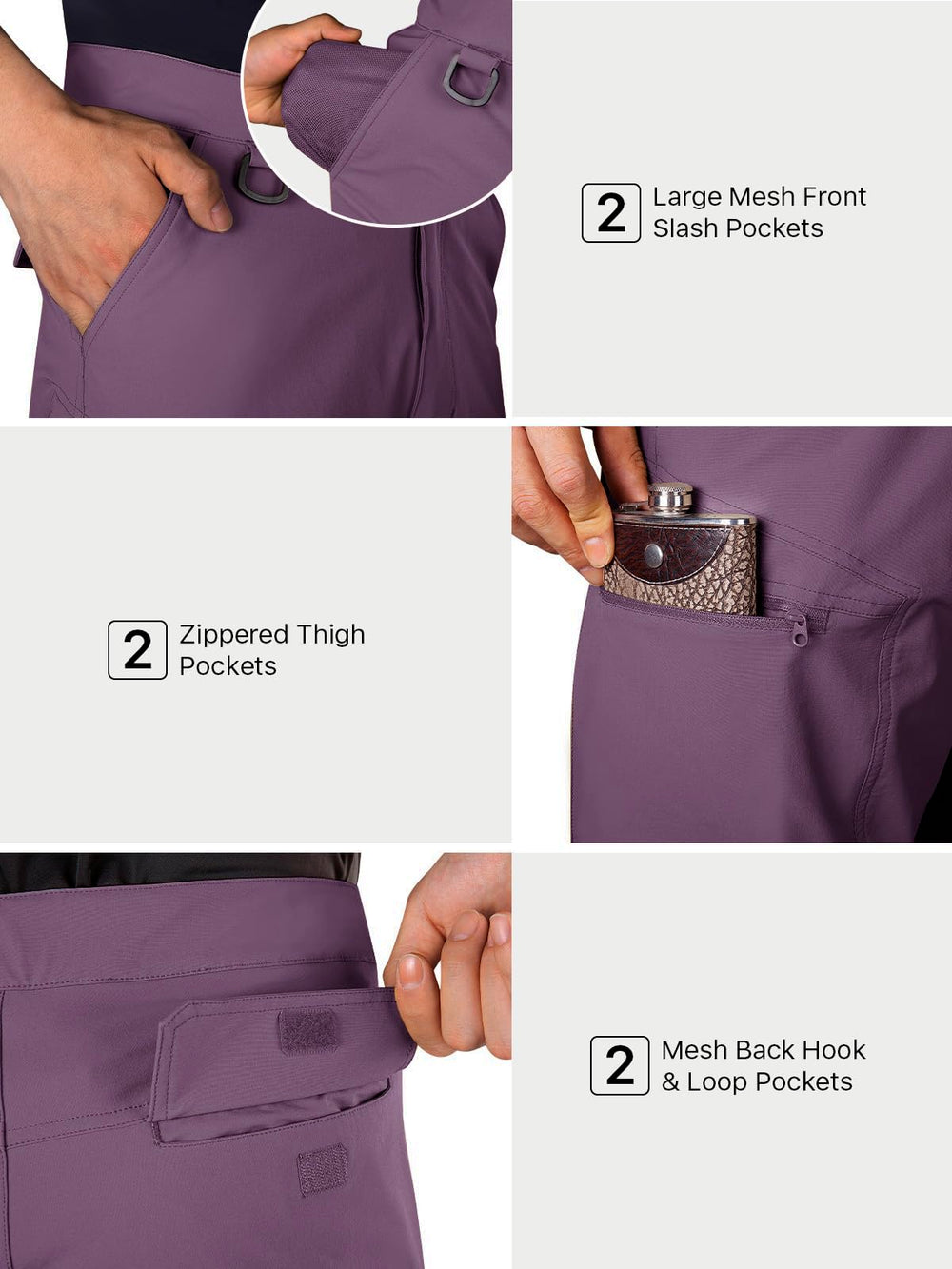 FREE SOLDIER men's cargo shorts durable stitching withstands rugged outdoor use