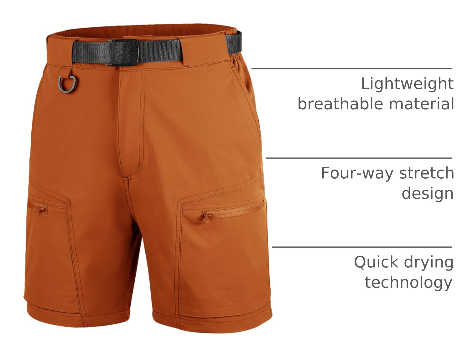 FREE SOLDIER quick-dry fabric keeps you dry during outdoor hikes.