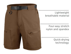 FREE SOLDIER cargo shorts quick-dry action keeps you comfortable after workouts