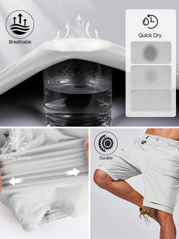 FREE SOLDIER quick-dry nylon shorts stay comfortable during outdoor activities.