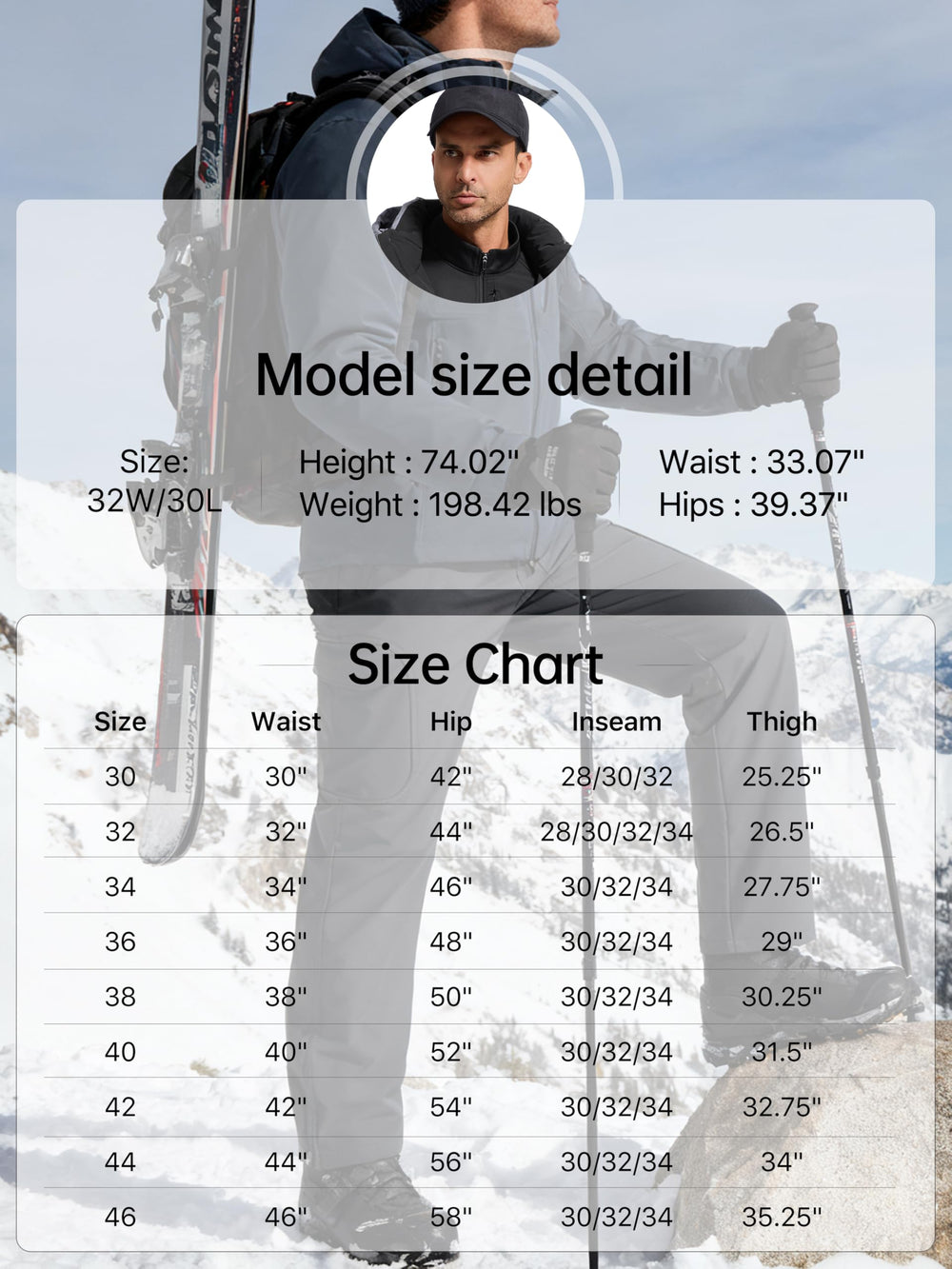 Free Soldier mens outdoor softshell pants pocket gear in alpine setting for versatile use