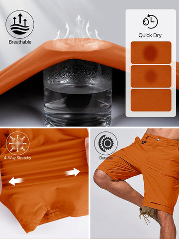 FREE SOLDIER shorts with water-repellent fabric; protection against light rain or splashes