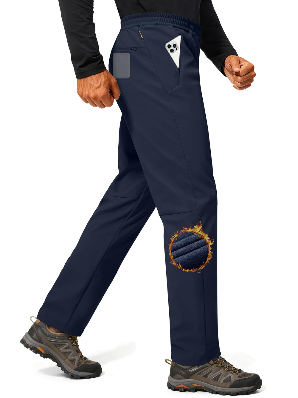 Free Soldier men's winter pants front view showing weather-ready fit for cold commutes