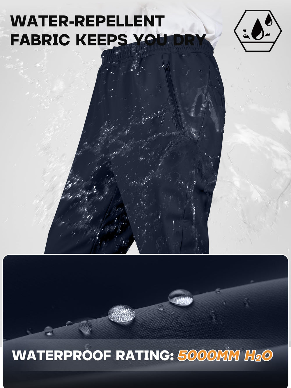 Free Soldier men's winter pants stretch-fit for flexible movement