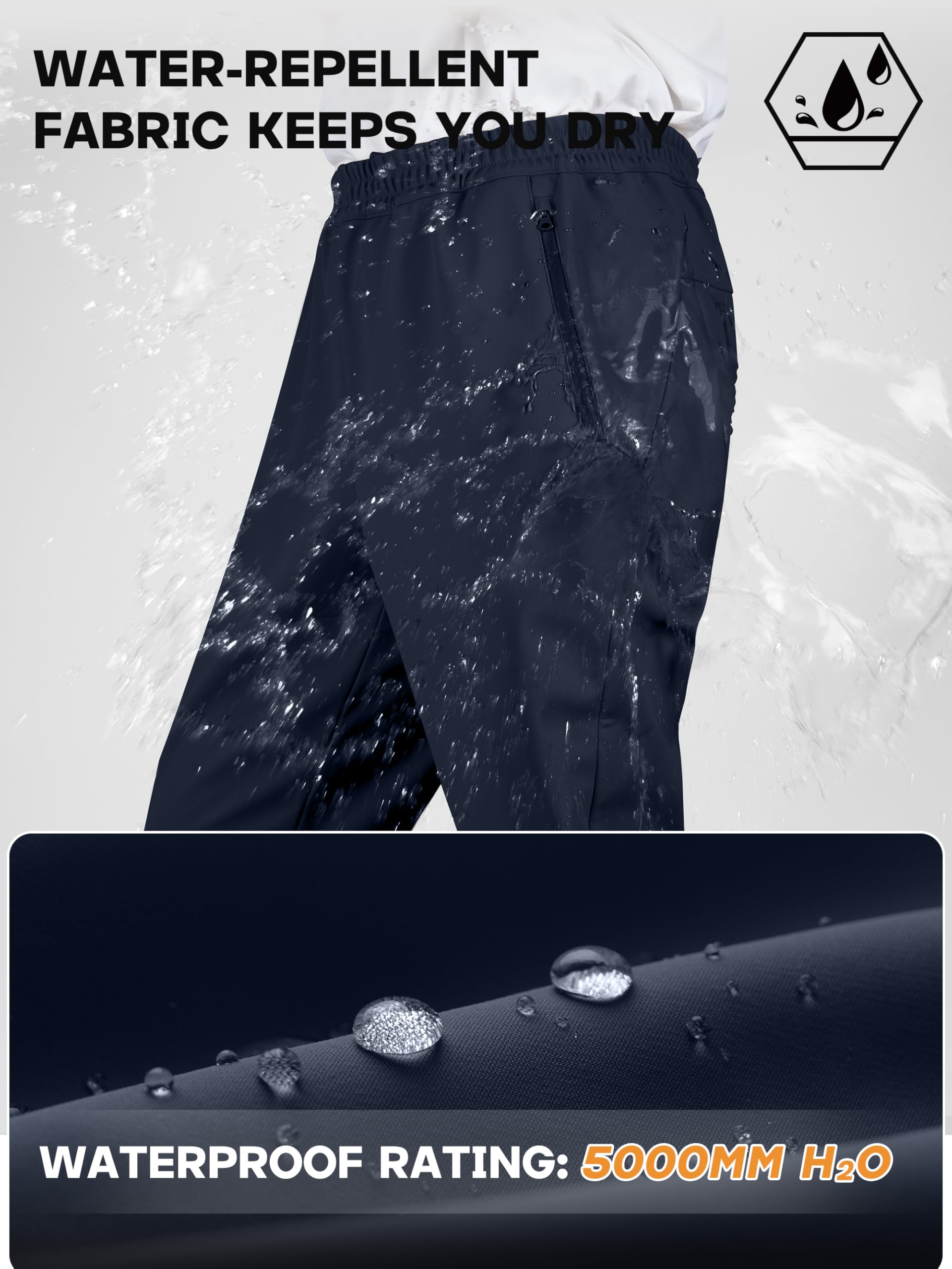 Free Soldier men's winter pants stretch-fit for flexible movement