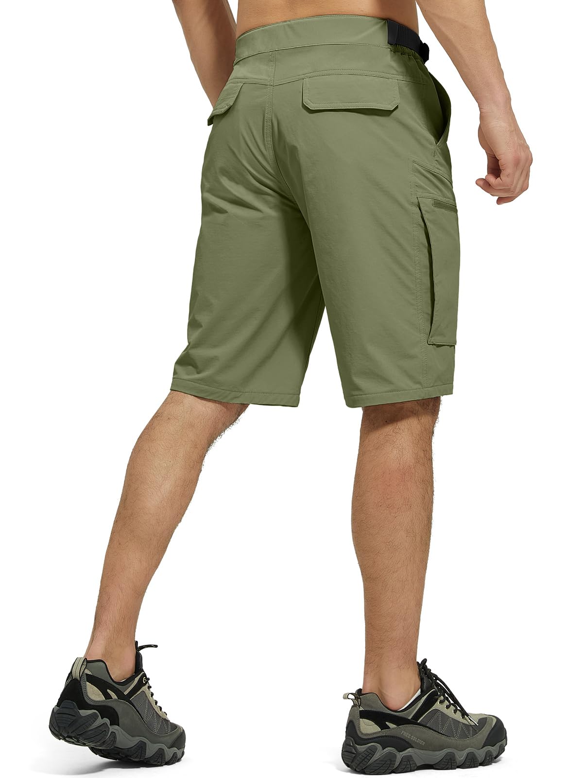 FREE SOLDIER slategreen quick-dry fabric for fast drying during outdoor activity.