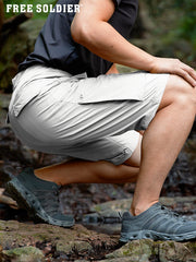 FREE SOLDIER thigh pockets with zipper closure ideal for valuables on outdoor trips.