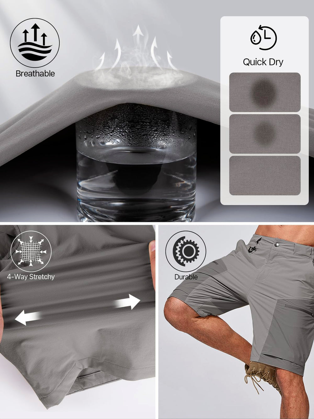 FREE SOLDIER water-repellent UPF50 image conveys sun and splash protection