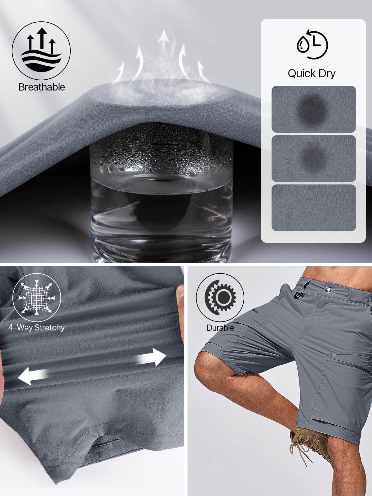 Free Soldier shorts offer water resistance and UPF 50+ protection for sunny days.