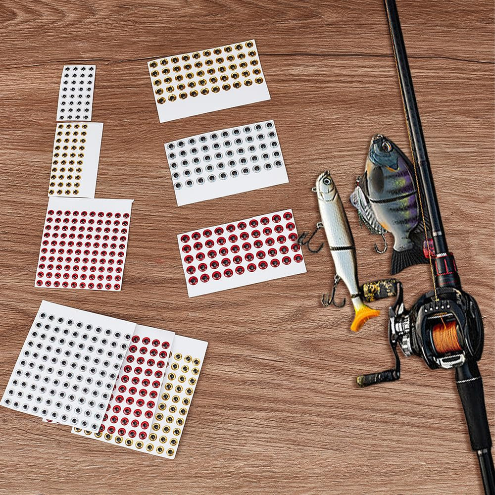 Packaging view of Freebloss fishing lure eyes
