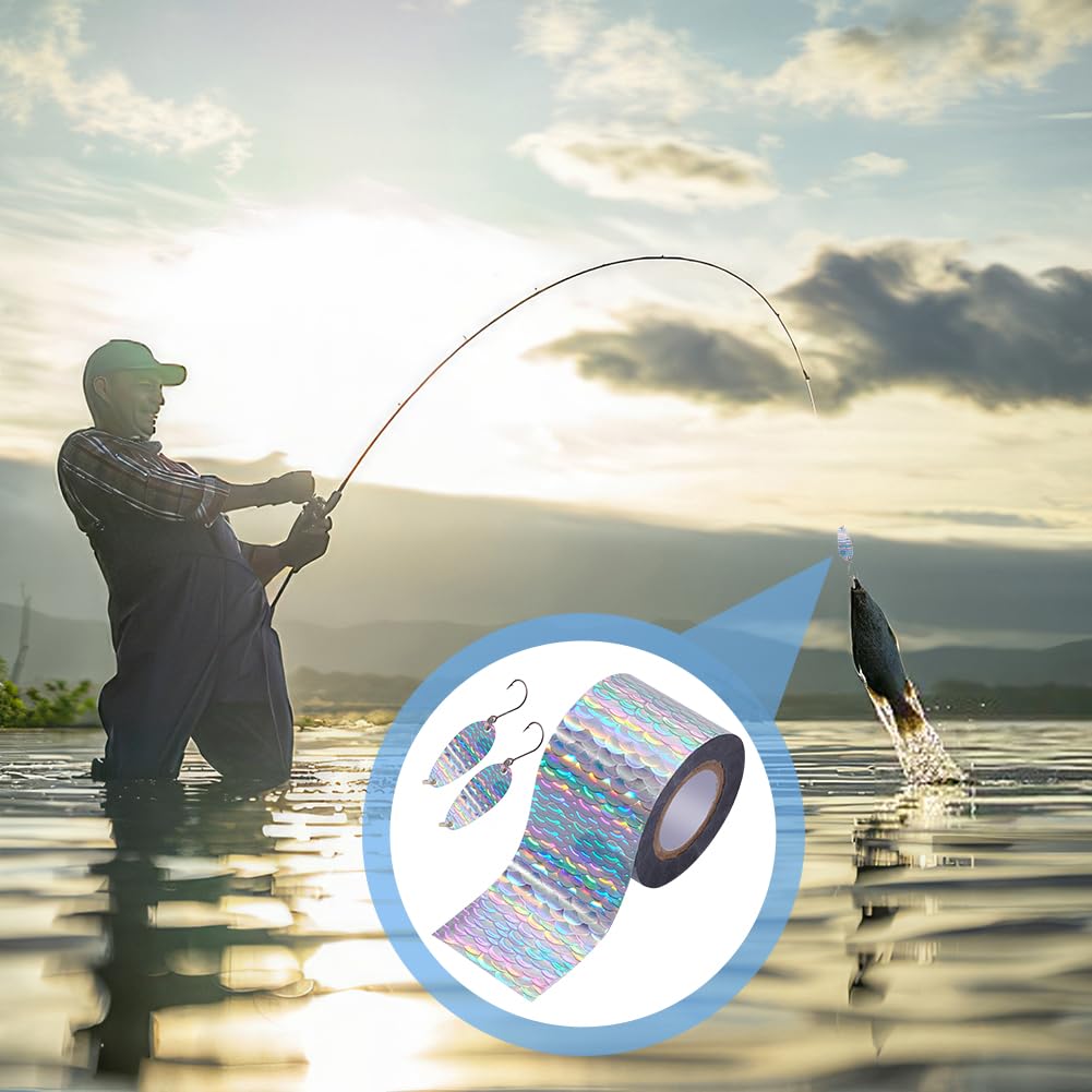 DIY lure design using colorful stamping foil overlays