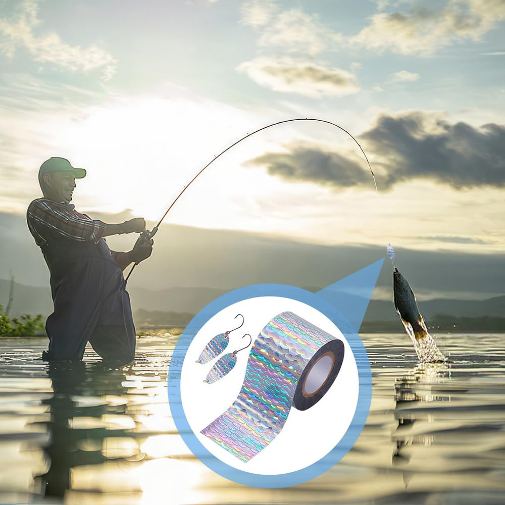 DIY lure design using colorful stamping foil overlays