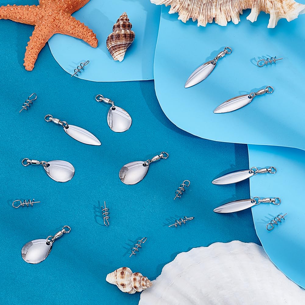 FREEBLOSS freshwater and saltwater spinner set for versatile fishing.
