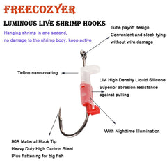 FREECOZYER High-carbon steel barbed hook for strong holds