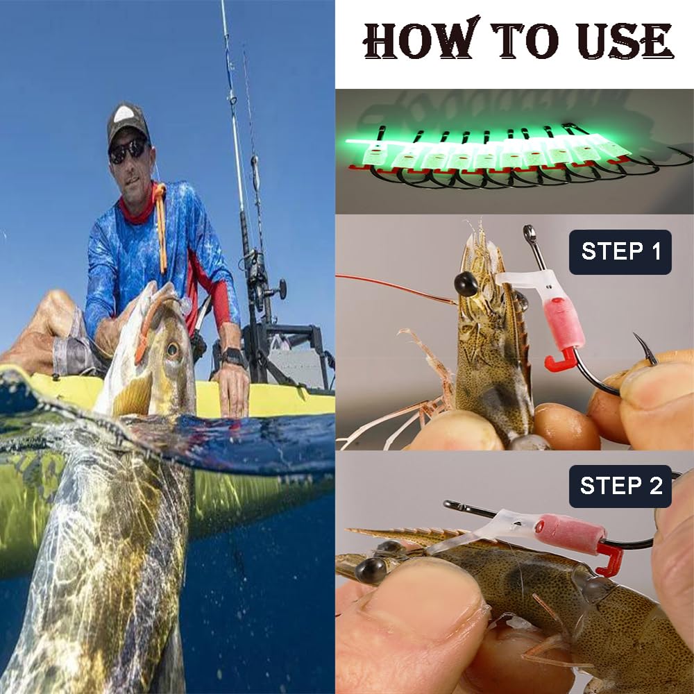 Freecozyer Fits live shrimp 5 cm and larger for bigger fish.