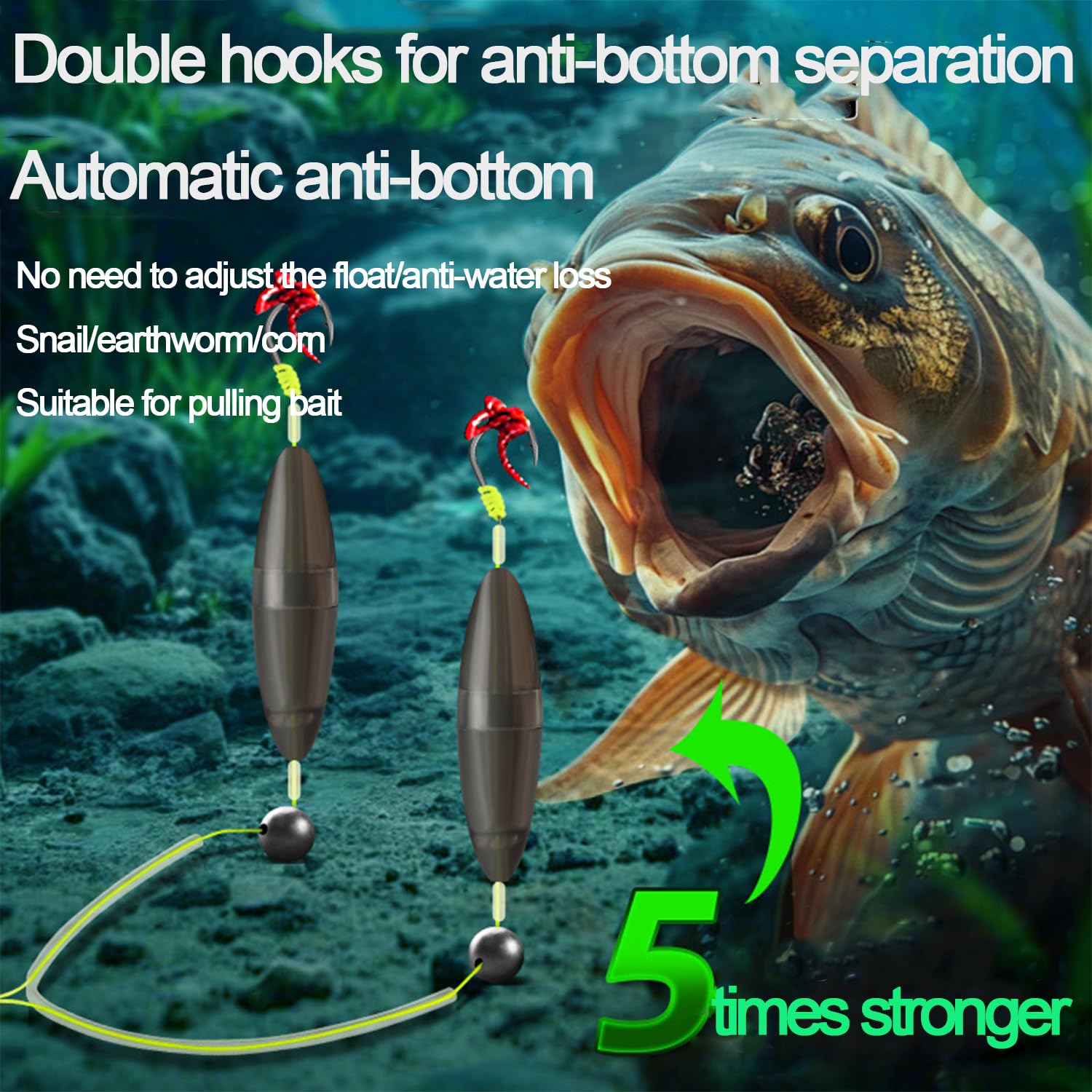 FREECOZYER non-piercing live shrimp attachment keeps bait lively.
