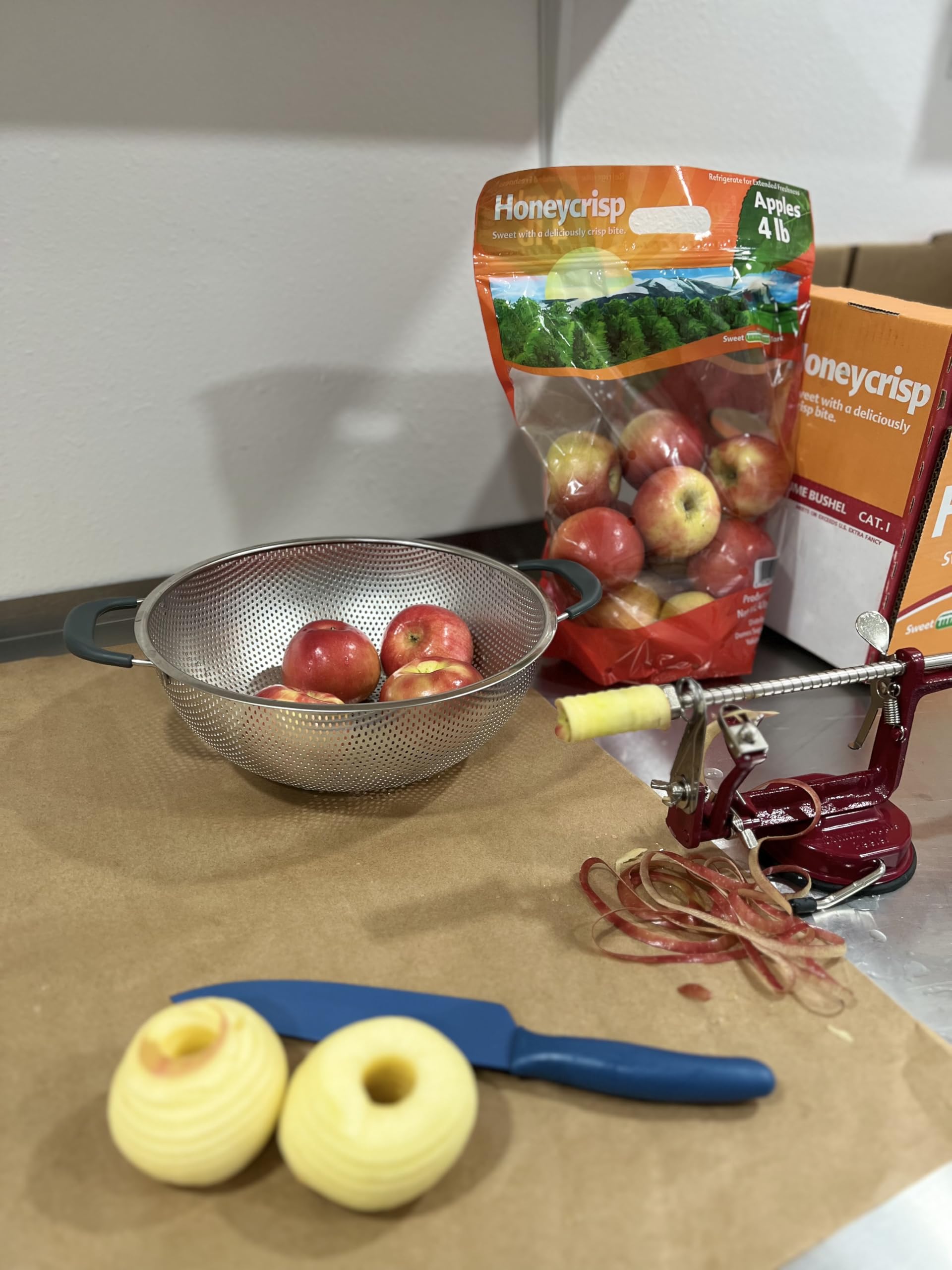 Freedom Freeze Dried Apple Rings in resealable pouch preserves freshness for long-lasting enjoyment.
