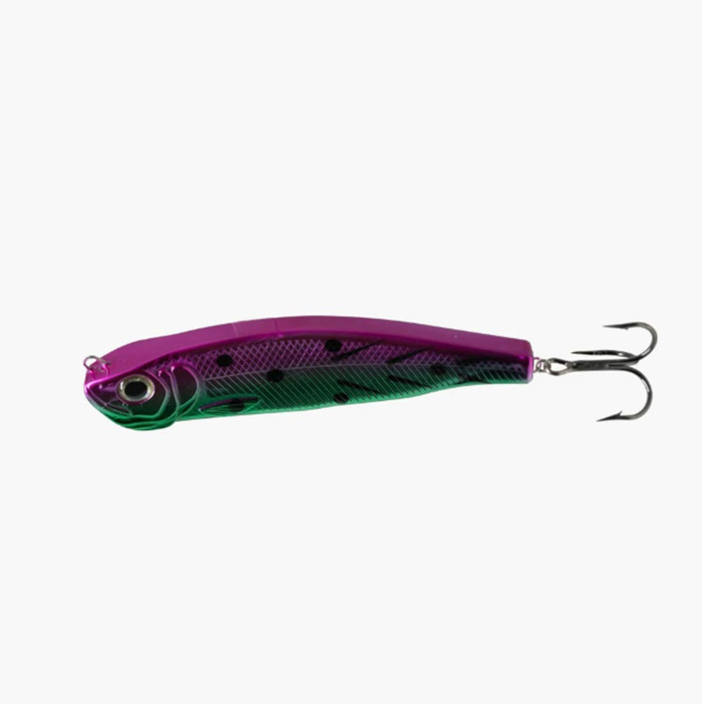 Freedom Tackle Herring Cutbait lure, front view, showcasing durable through-wire body for hard trolling.