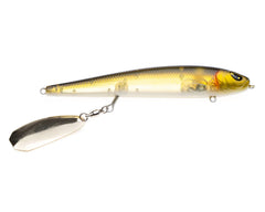 Freedom Tackle Mischief Minnow clacking blade skims the surface to attract bass
