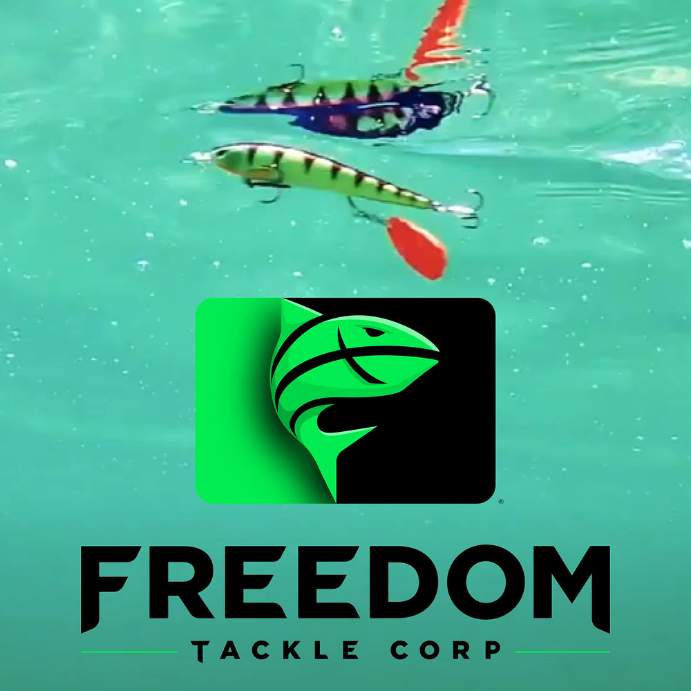 Freedom Tackle Mischief Minnow Kilter blades provide unique vibration and flash