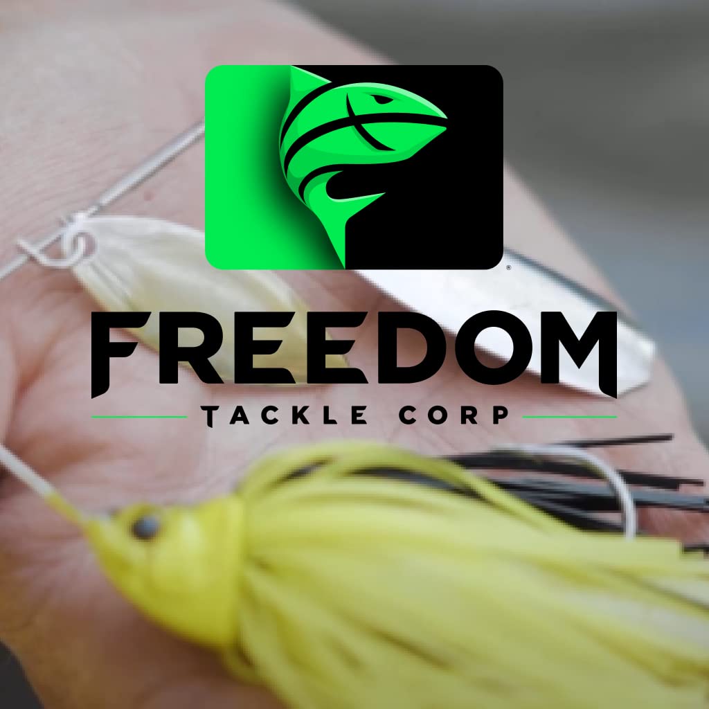 Freedom Tackle Speed Freak with hand-painted finish and 3D eyes for lifelike appeal.