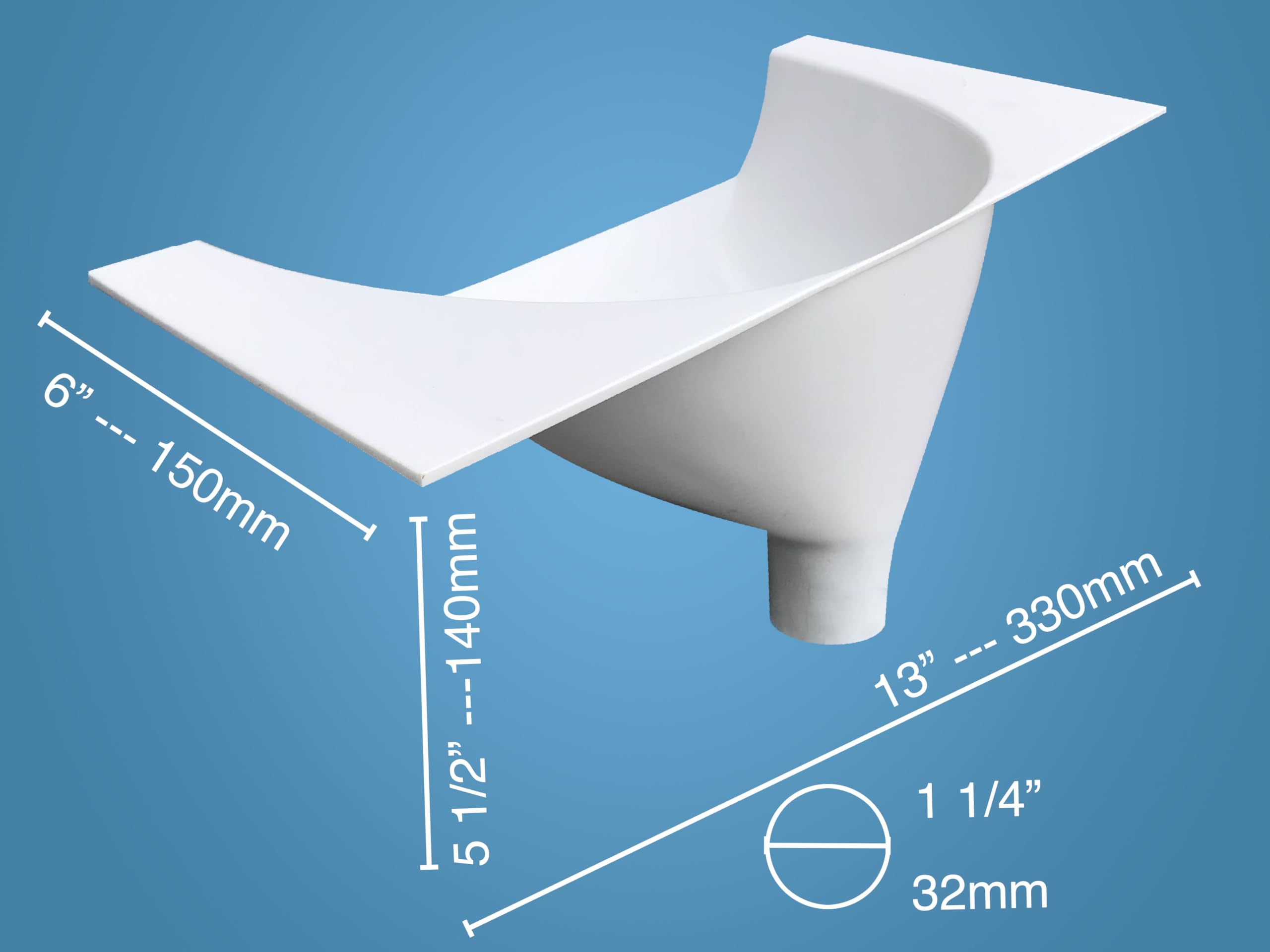 Free Range Designs urine separator easy-fit-adjustment highlights adjustable installation.