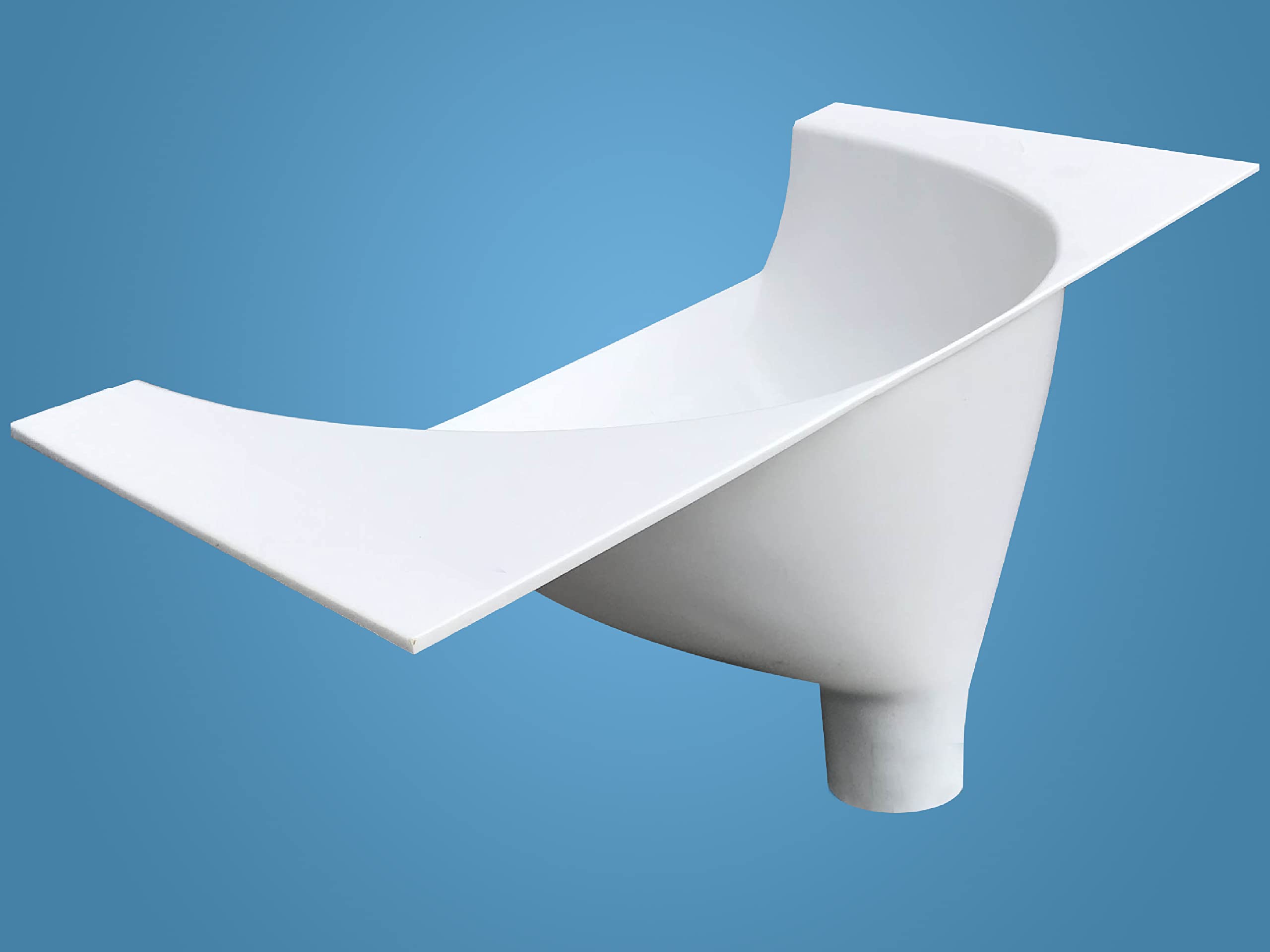 Free Range Designs urine separator under-toilet-seat enables quick, effective urine separation.
