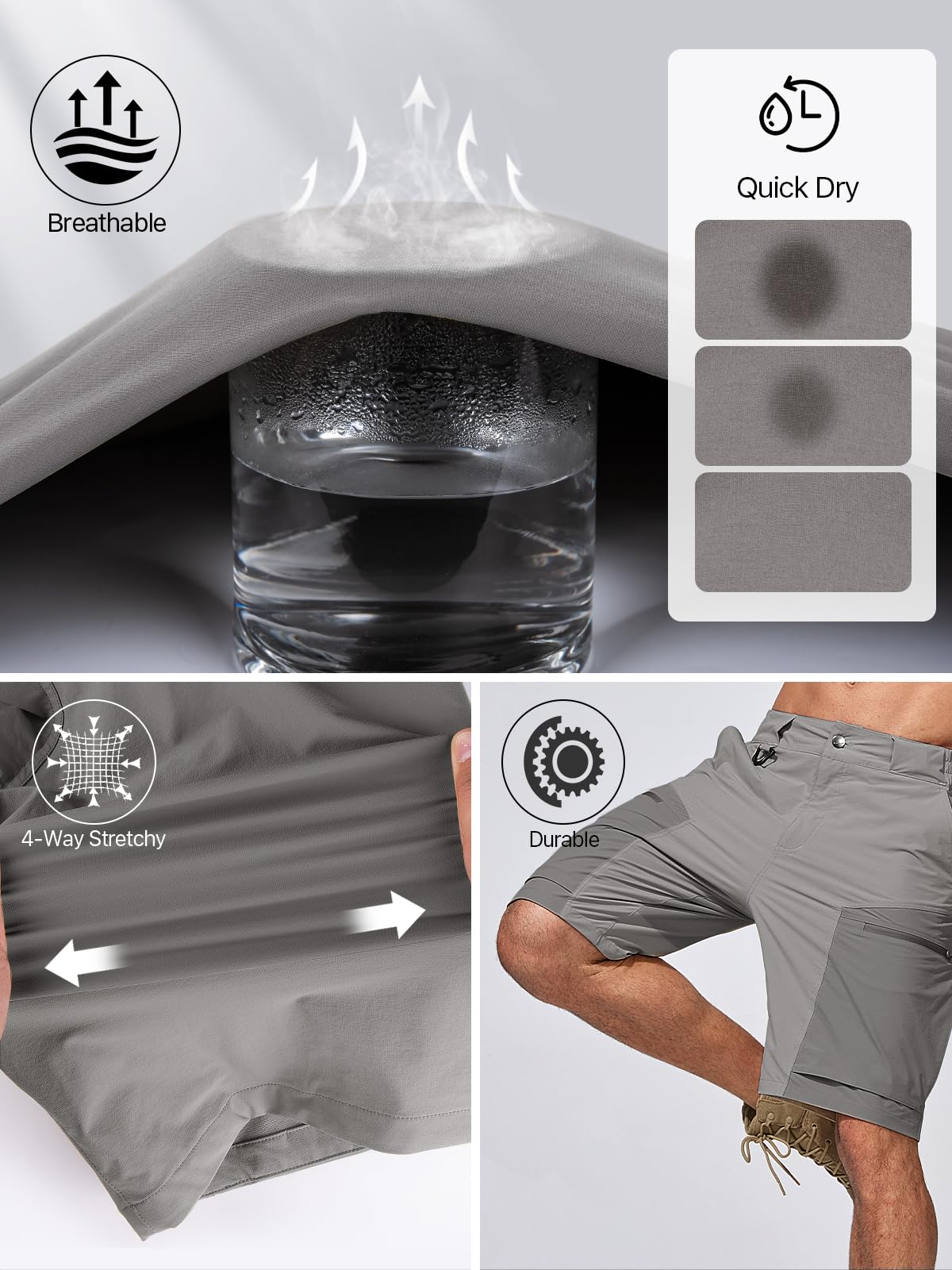 FREE SOLDIER four-way stretch nylon-spandex fabric supports flexible movement