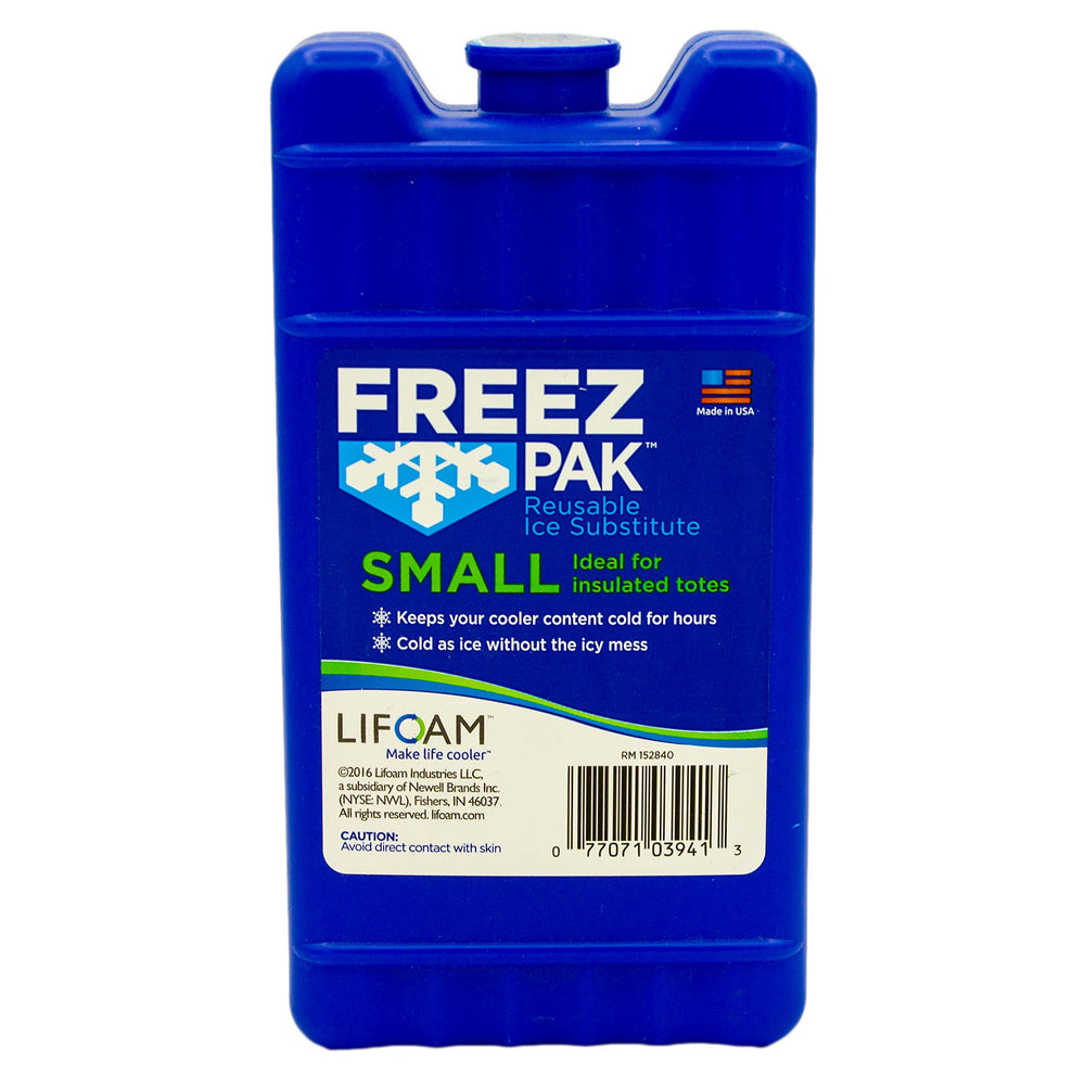 Freez Pak ice pack in a cooler tote maintains freshness during travel