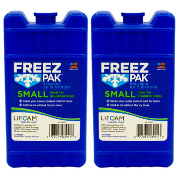 Freez Pak reusable ice pack in a lunch bag keeps items cool for hours