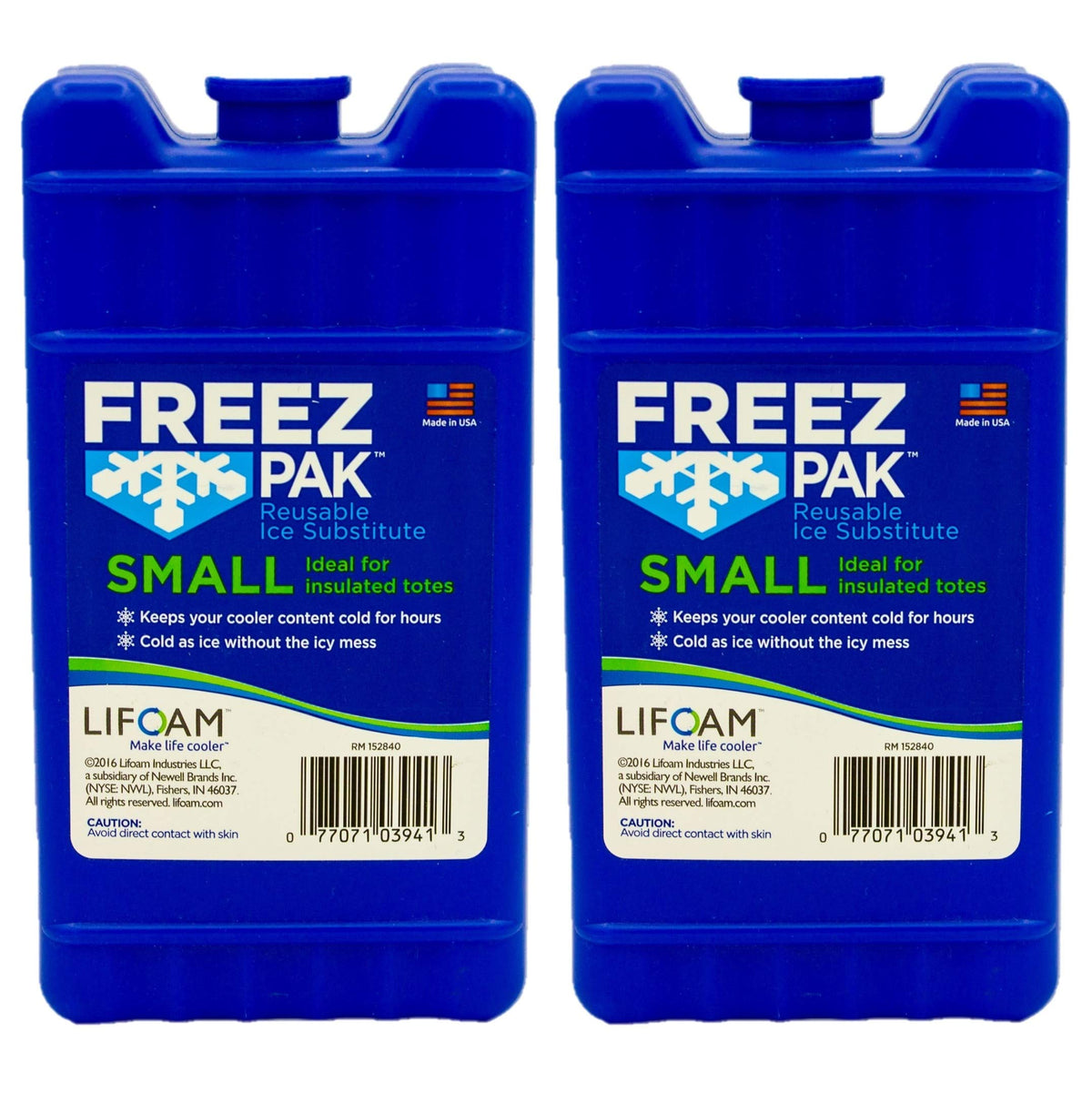 Freez Pak reusable ice pack in a lunch bag keeps items cool for hours